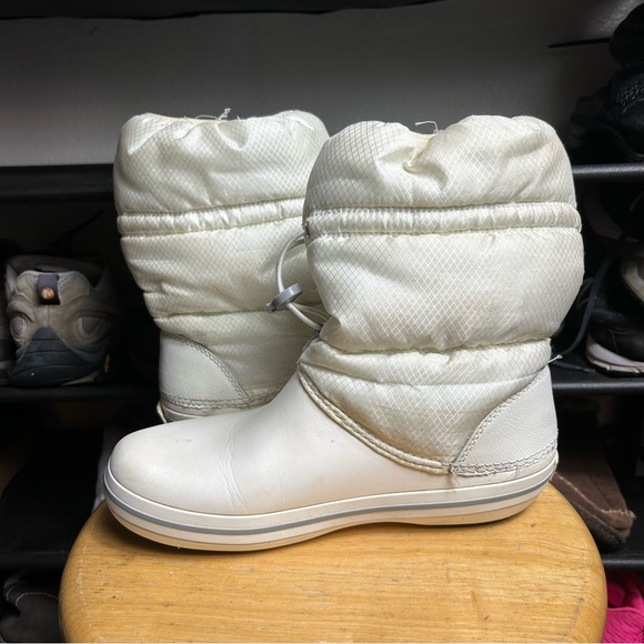 Crocs winter puffer white boots - Picture 4 of 6